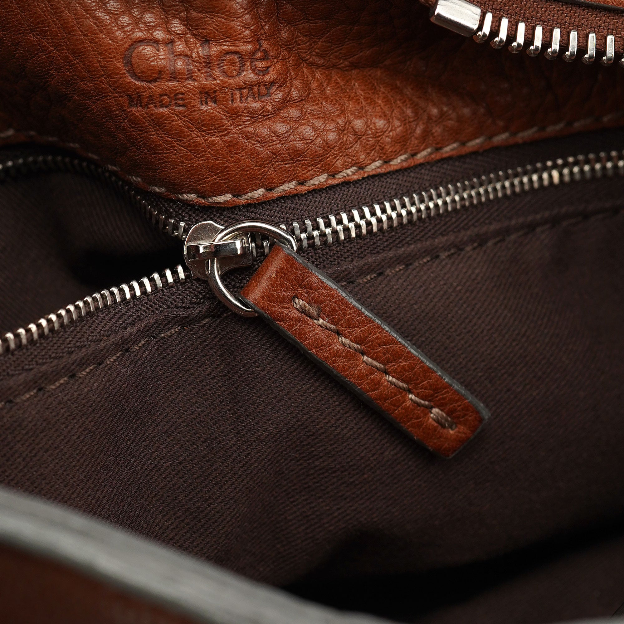 Chloé Brown Leather Paddington Tote Bag