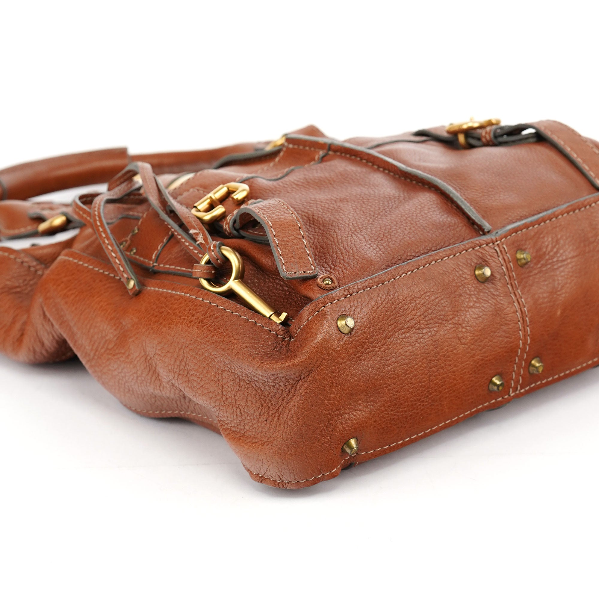 Chloé Brown Leather Paddington Tote Bag