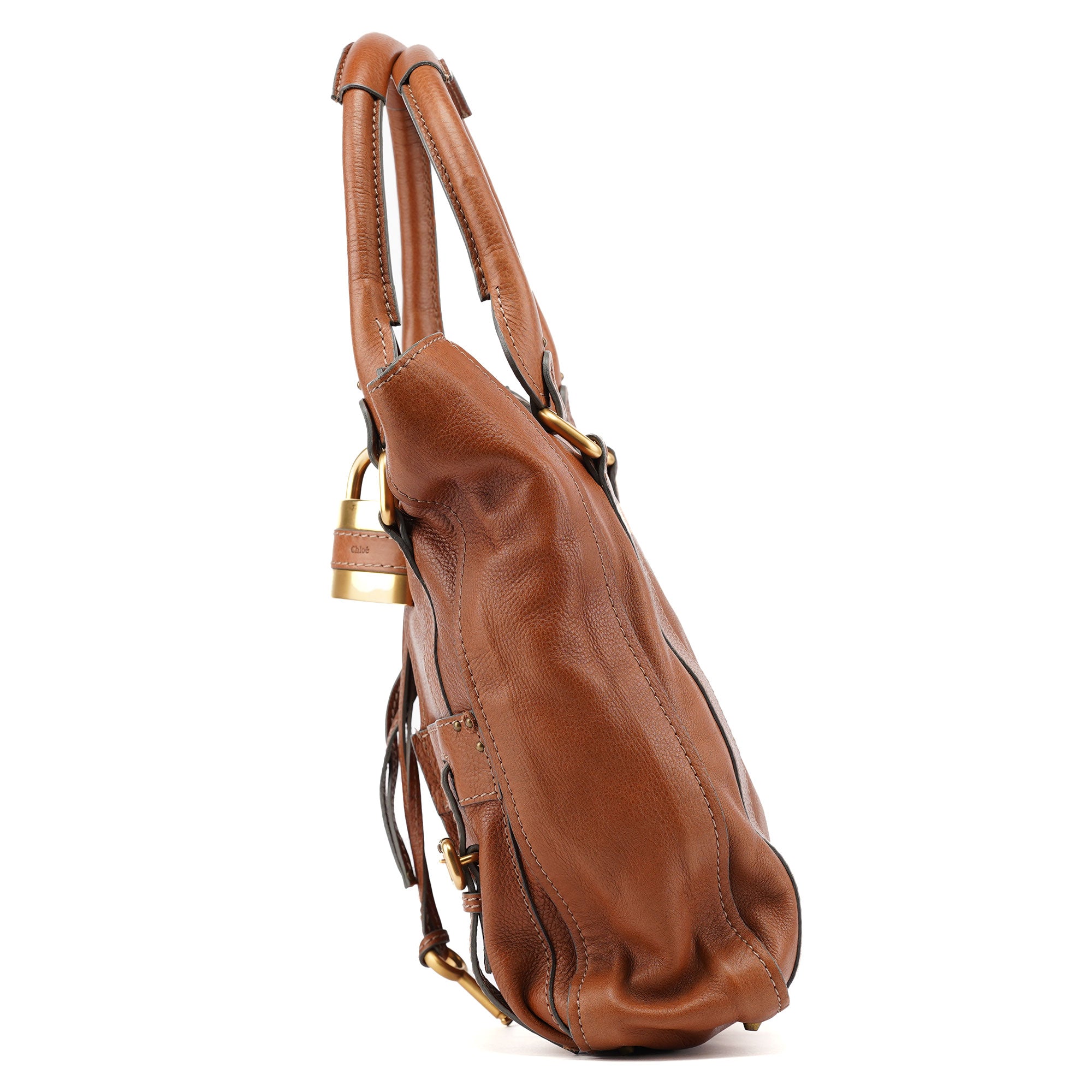 Chloé Brown Leather Paddington Tote Bag