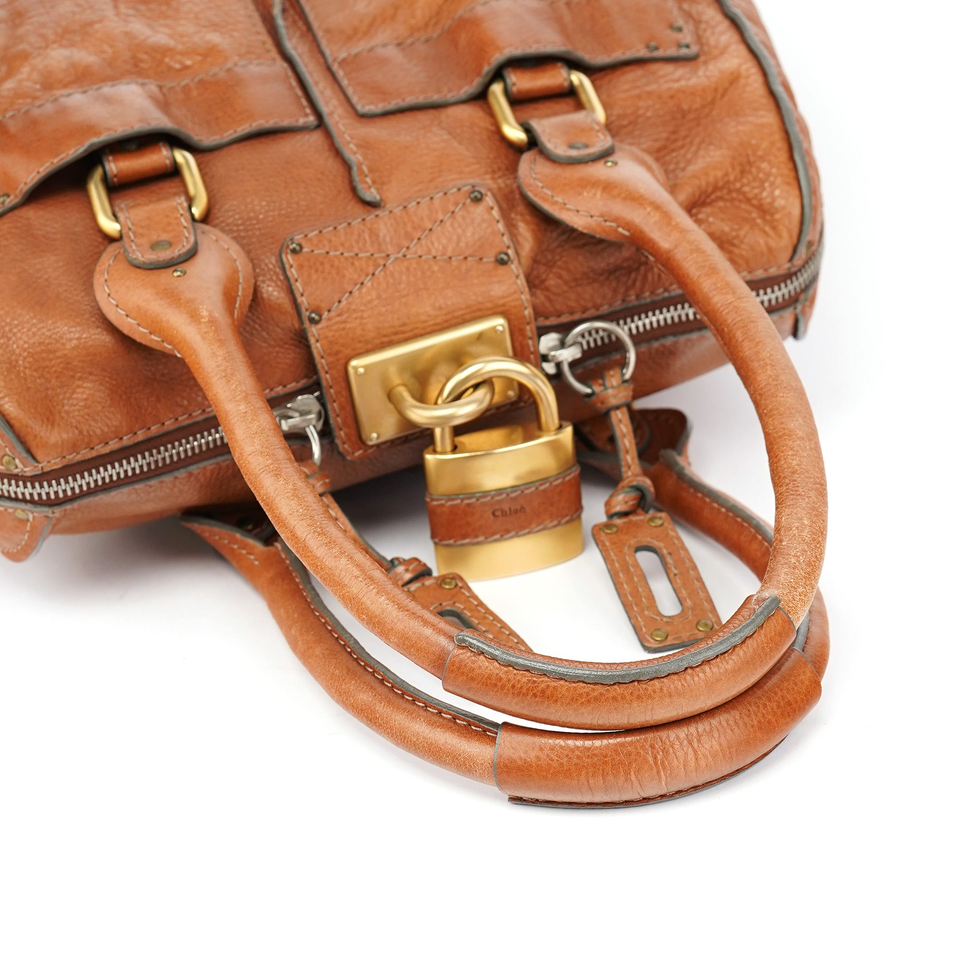 Chloé Brown Leather Paddington Tote Bag