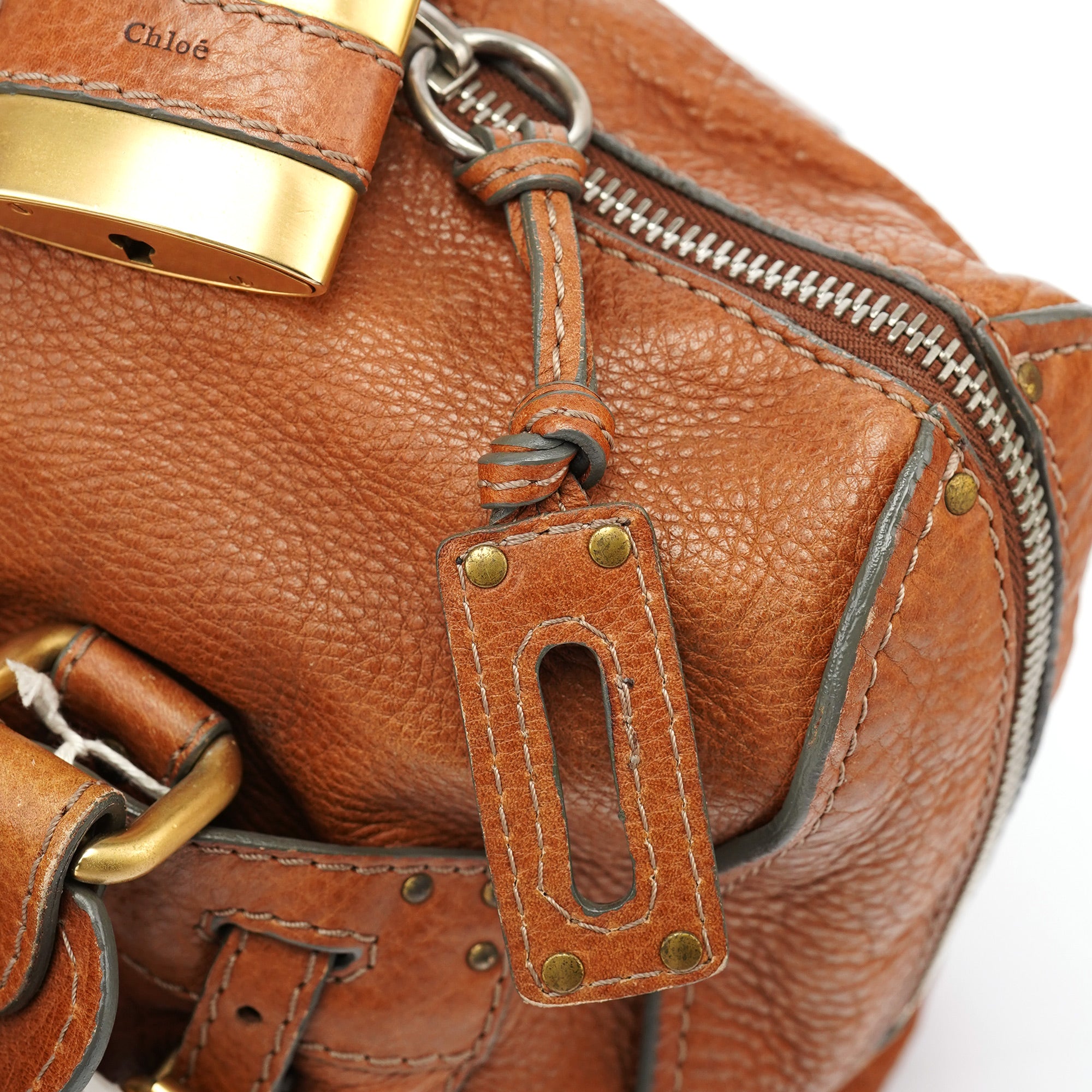 Chloé Brown Leather Paddington Tote Bag