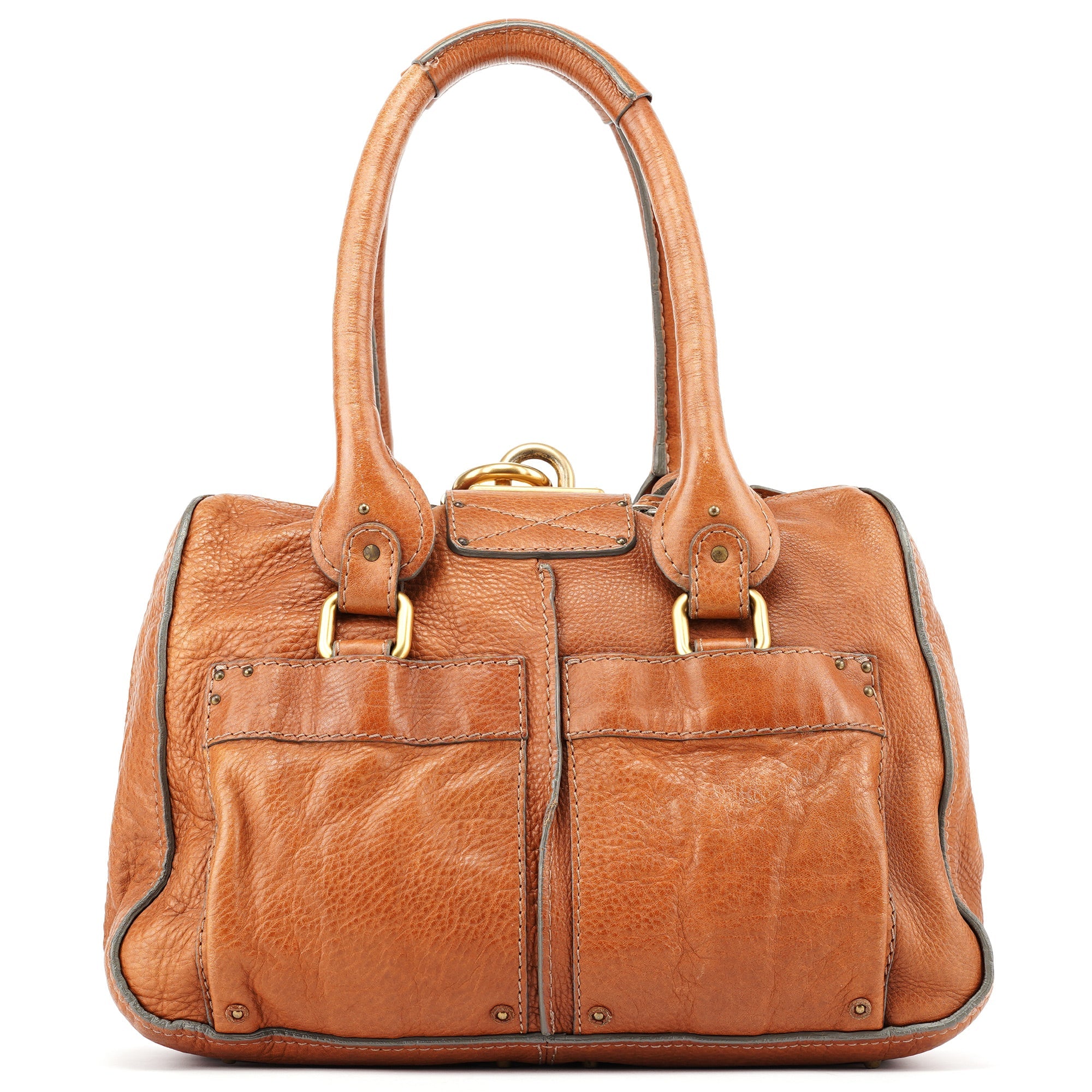 Chloé Brown Leather Paddington Tote Bag