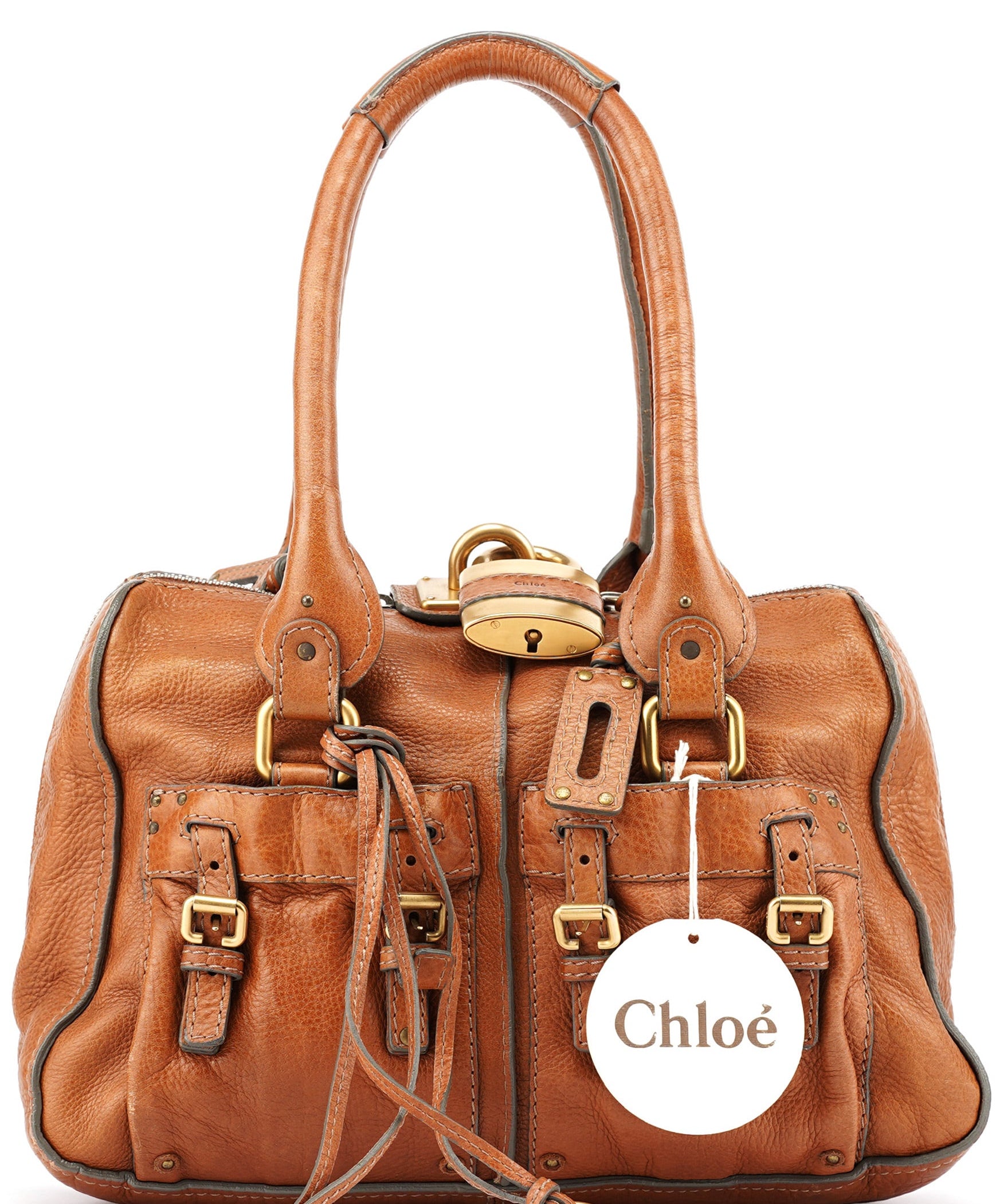 Chloé Brown Leather Paddington Tote Bag
