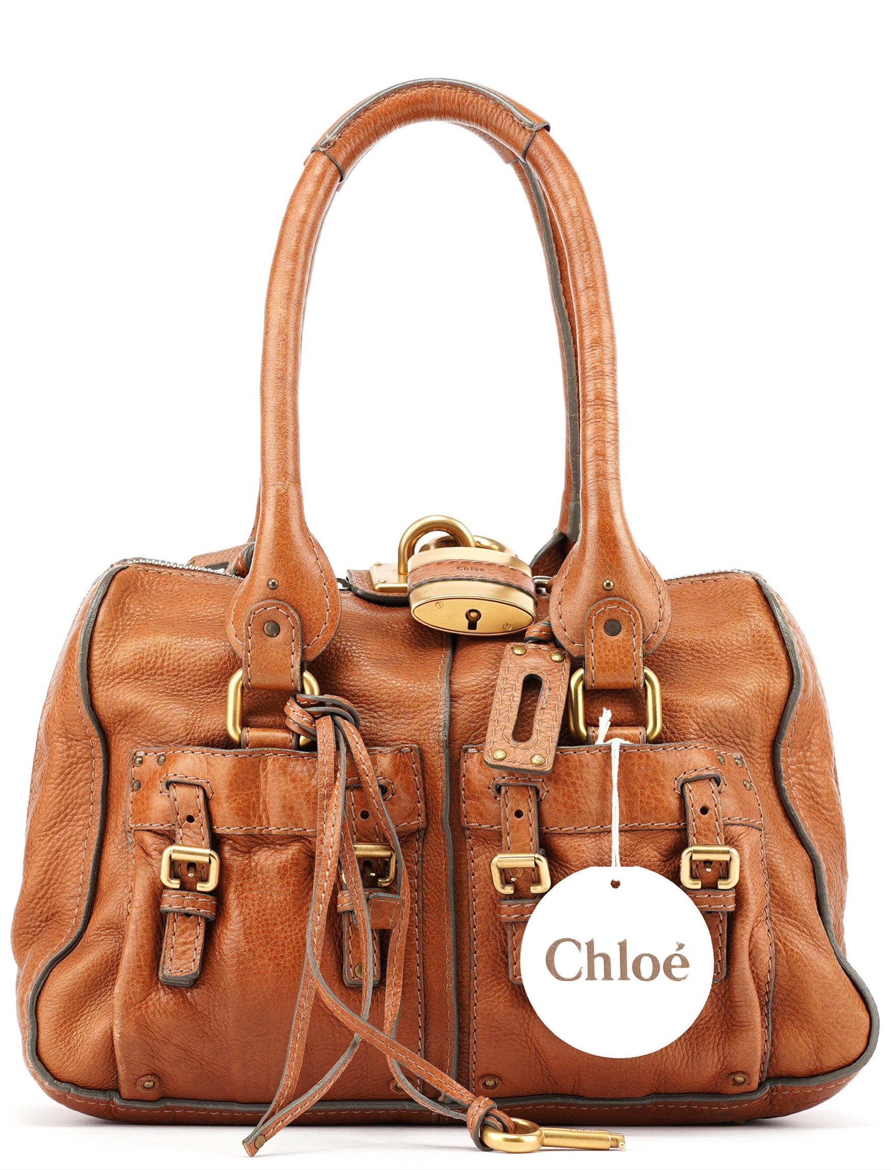 Chloé Brown Leather Paddington Tote Bag