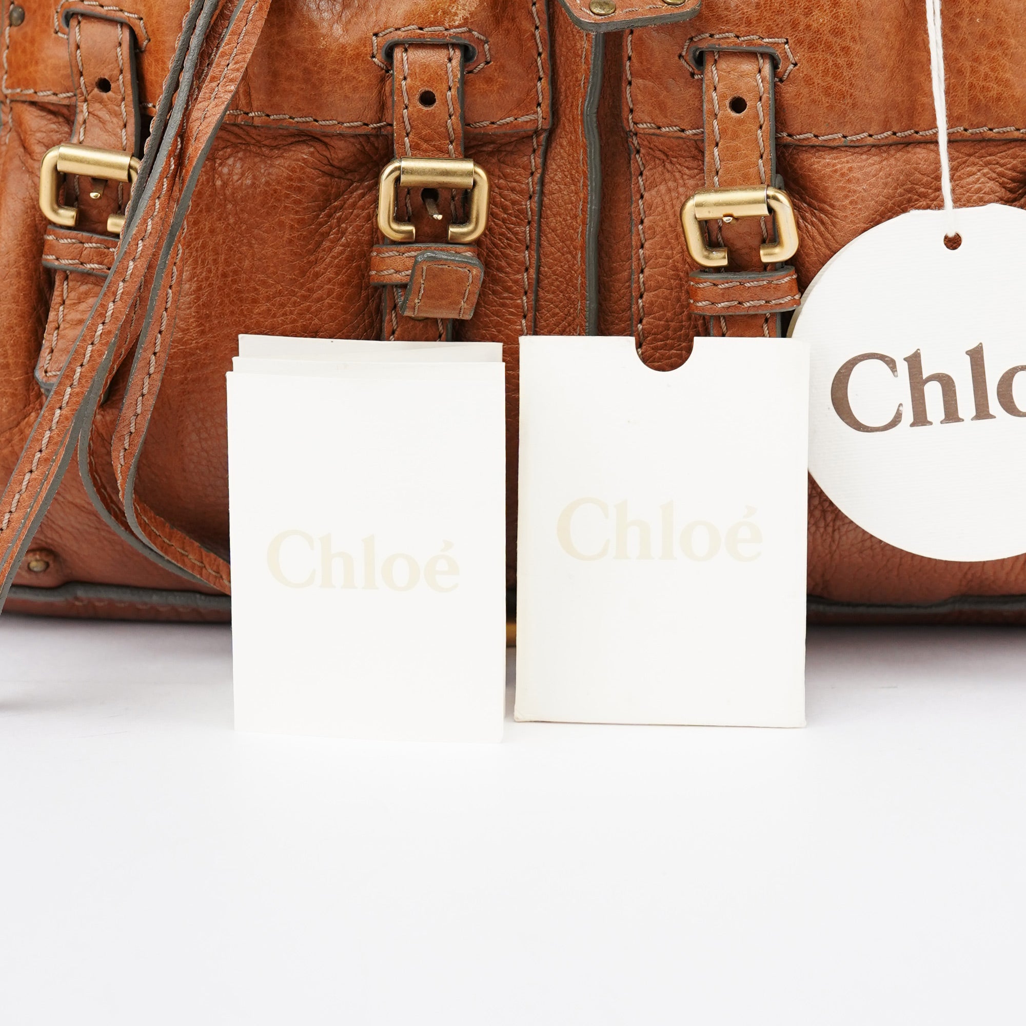 Chloé Brown Leather Paddington Tote Bag