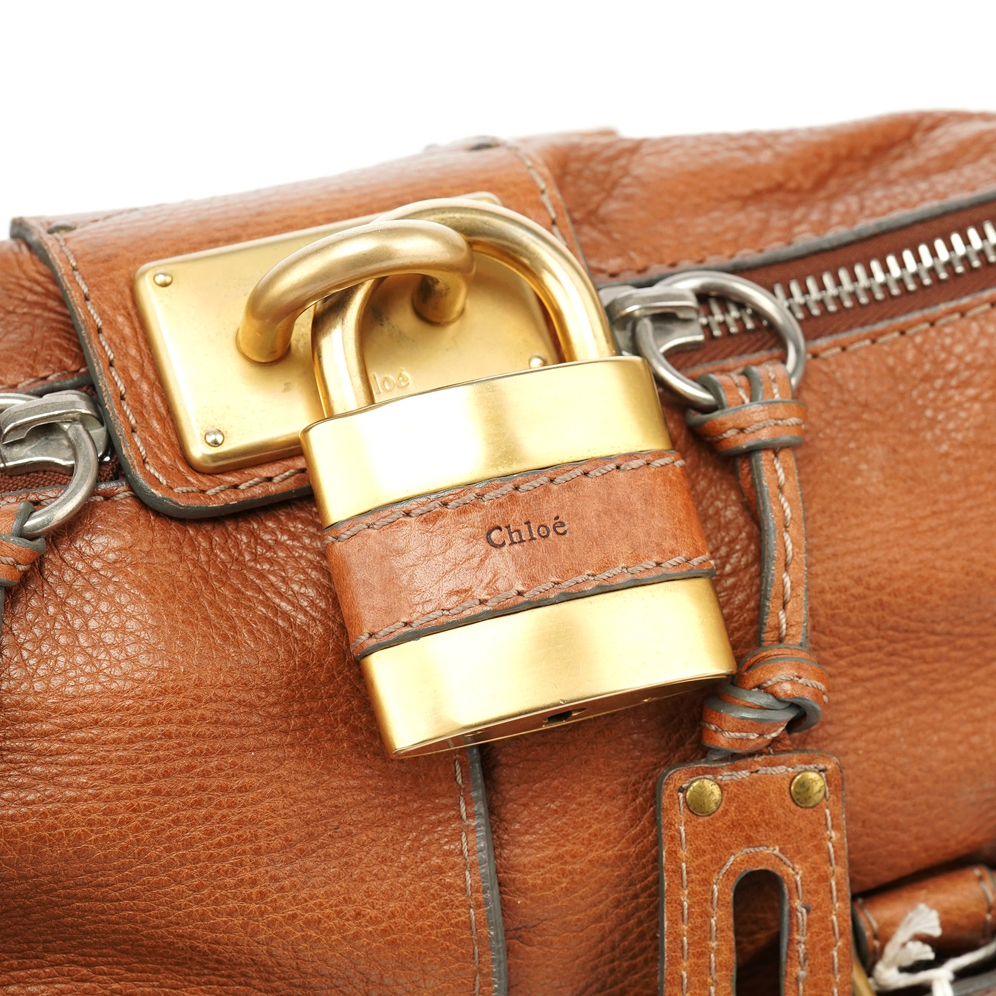 Chloé Brown Leather Paddington Tote Bag