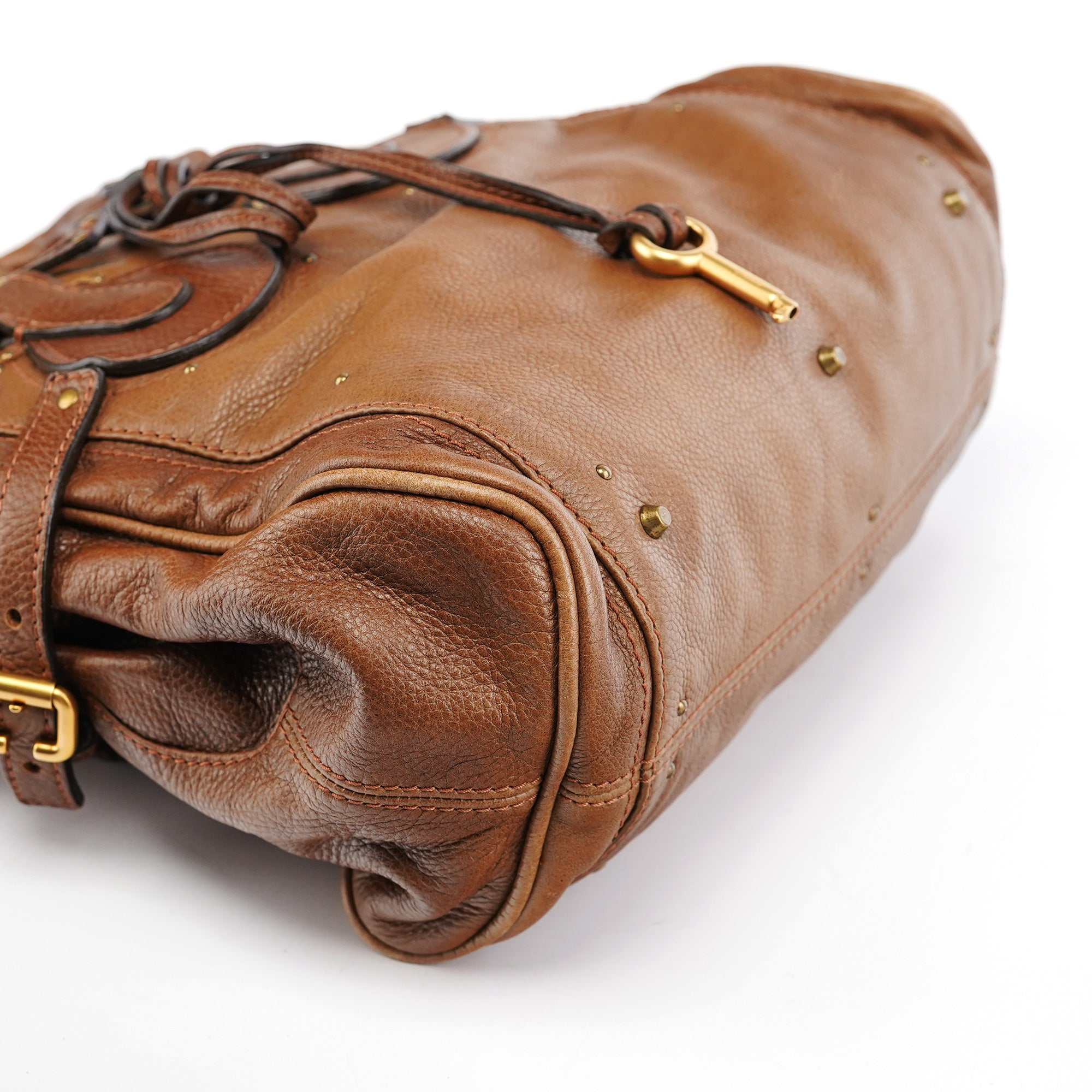 Chloé Sac cabas Paddington en cuir marron