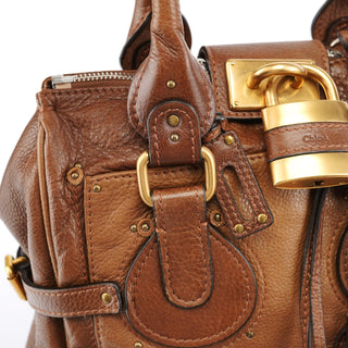 Chloe Brown Leather Paddington Tote Bag