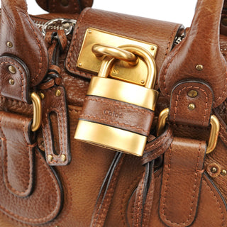 Chloe Brown Leather Paddington Tote Bag