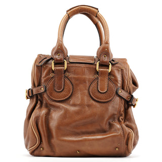 Chloe Brown Leather Paddington Tote Bag