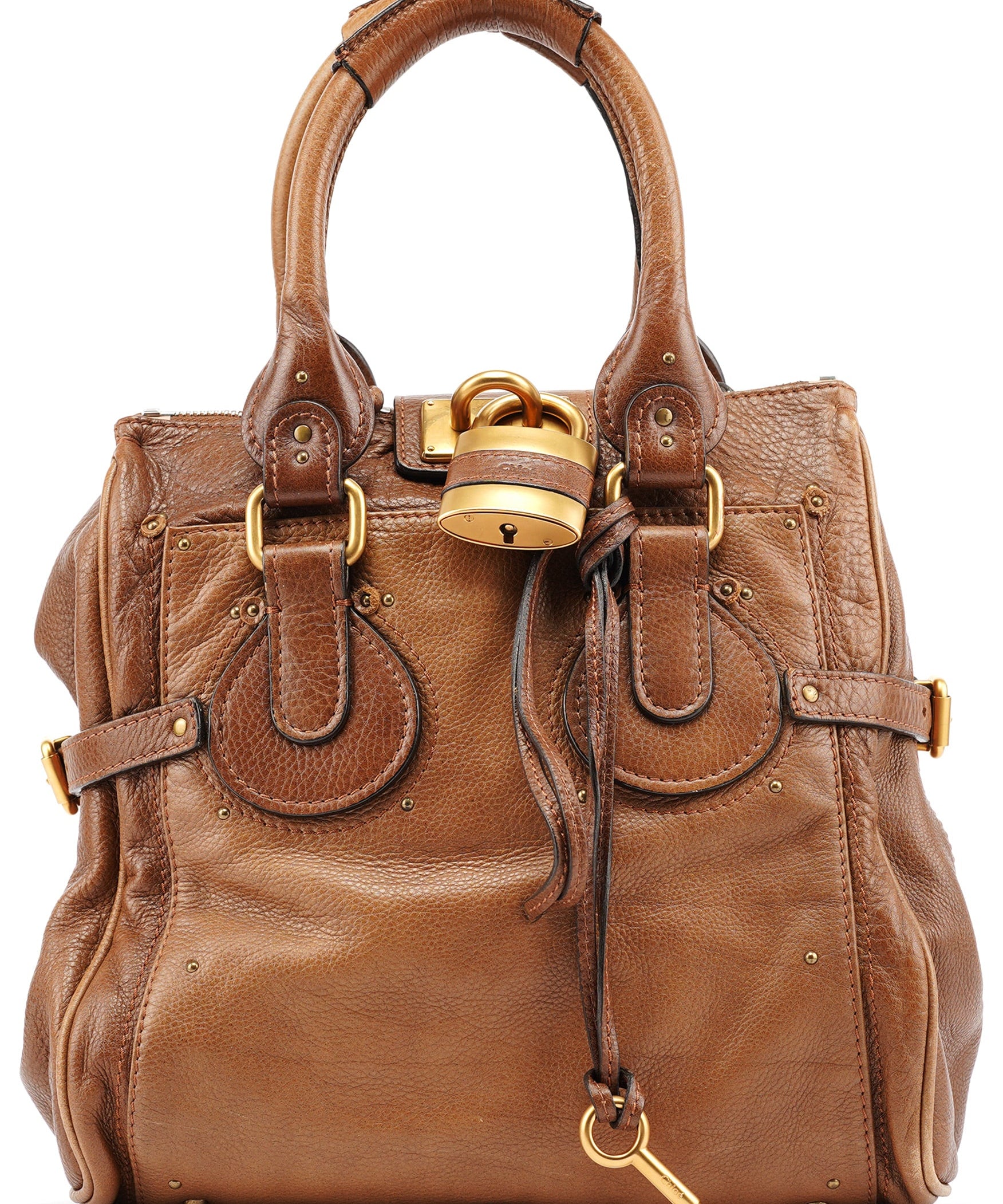Chloe Brown Leather Paddington Tote Bag