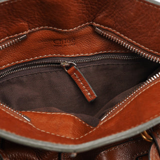 Chloe Brown Leather Paddington Tote Bag