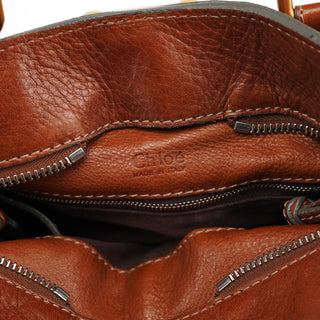 Chloe Brown Leather Paddington Tote Bag