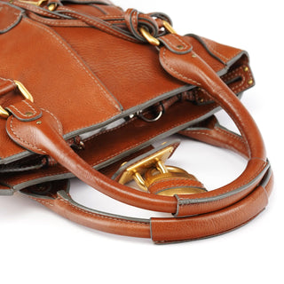 Chloe Brown Leather Paddington Tote Bag
