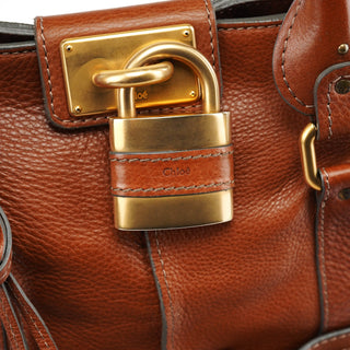 Chloe Brown Leather Paddington Tote Bag