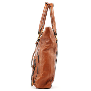 Chloe Brown Leather Paddington Tote Bag