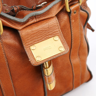Chloe Brown Leather Paddington Tote Bag