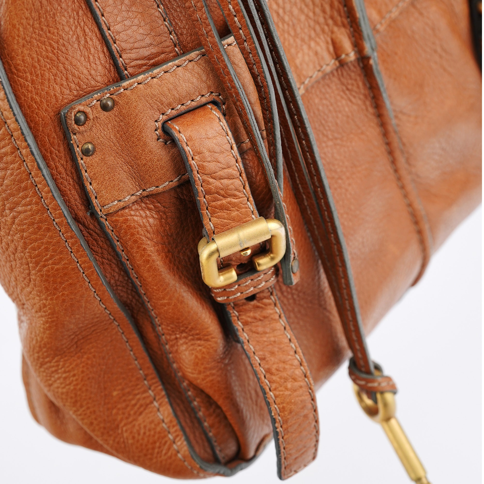 Chloé Paddington Tote Bag aus braunem Leder