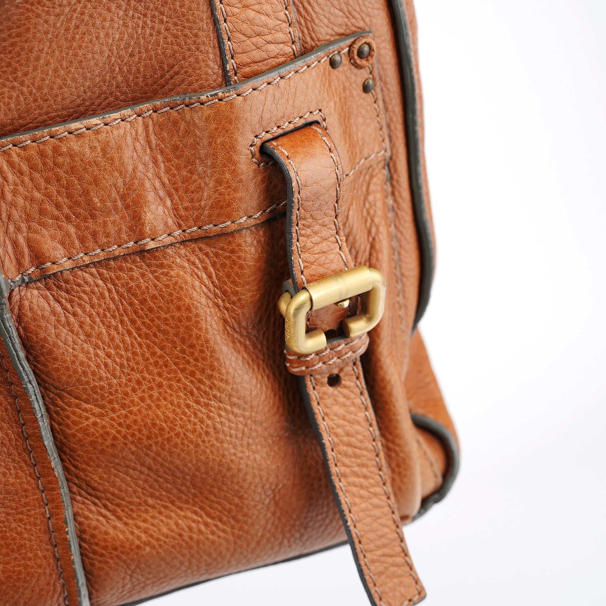 Chloé Paddington Tote Bag aus braunem Leder