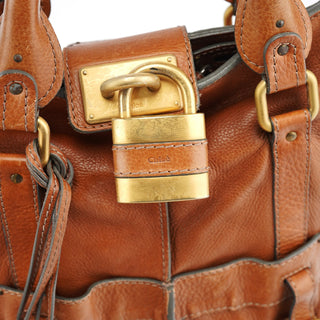 Chloe Brown Leather Paddington Tote Bag