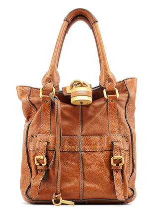 Chloe Brown Leather Paddington Tote Bag