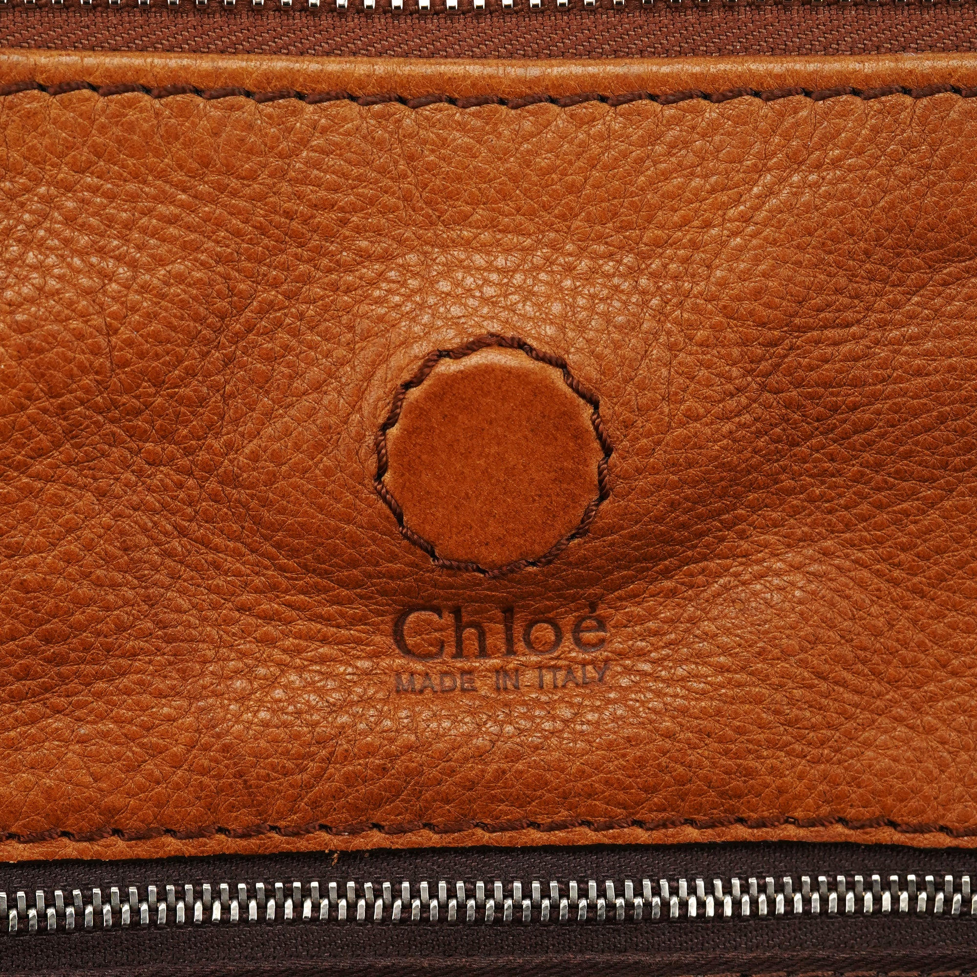 Chloé Sac cabas Paddington en cuir marron