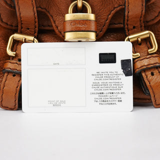 Chloe Brown Leather Paddington Tote Bag