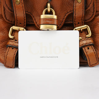 Chloe Brown Leather Paddington Tote Bag