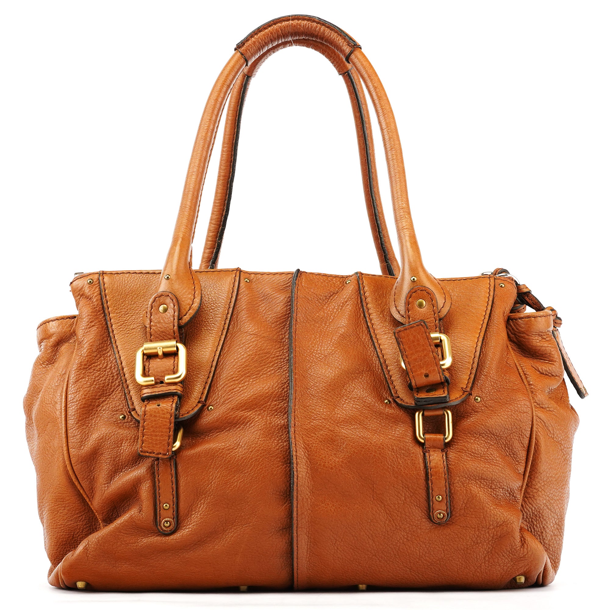 Chloé Sac cabas Paddington en cuir marron