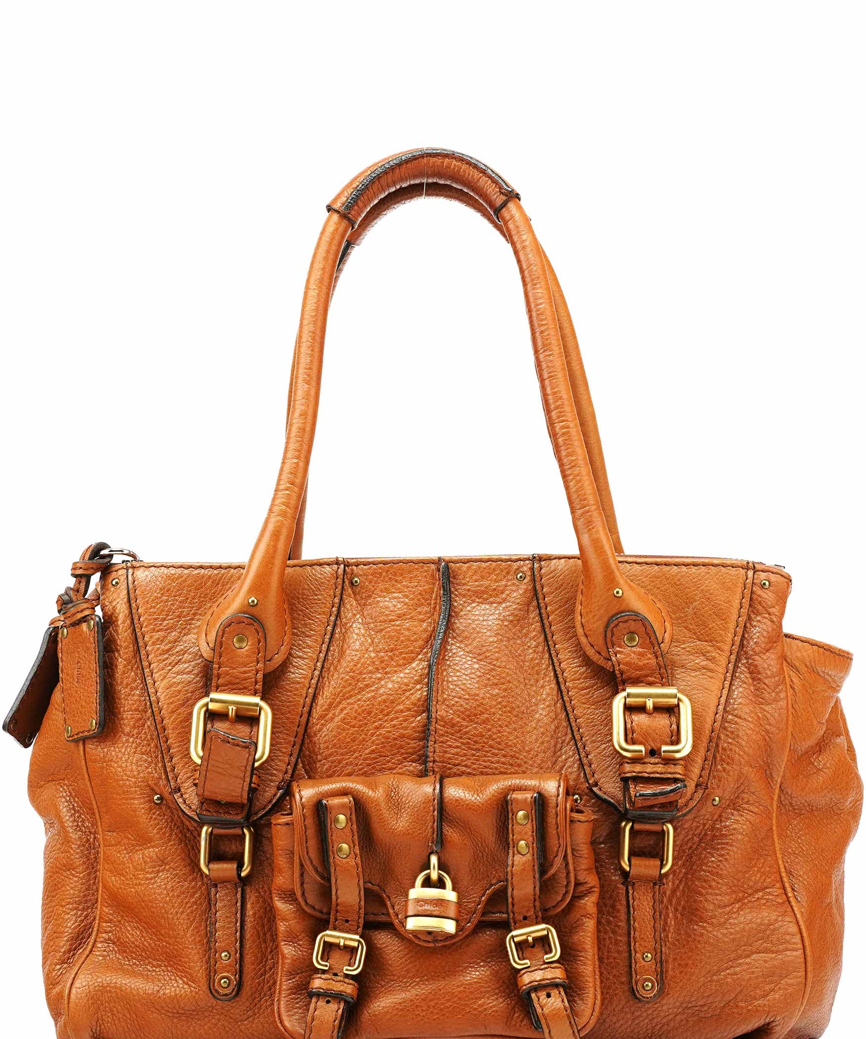 Chloe Brown Leather Paddington Tote Bag