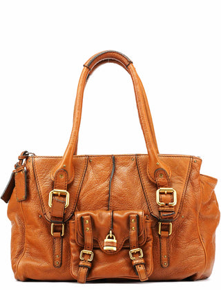 Chloe Brown Leather Paddington Tote Bag