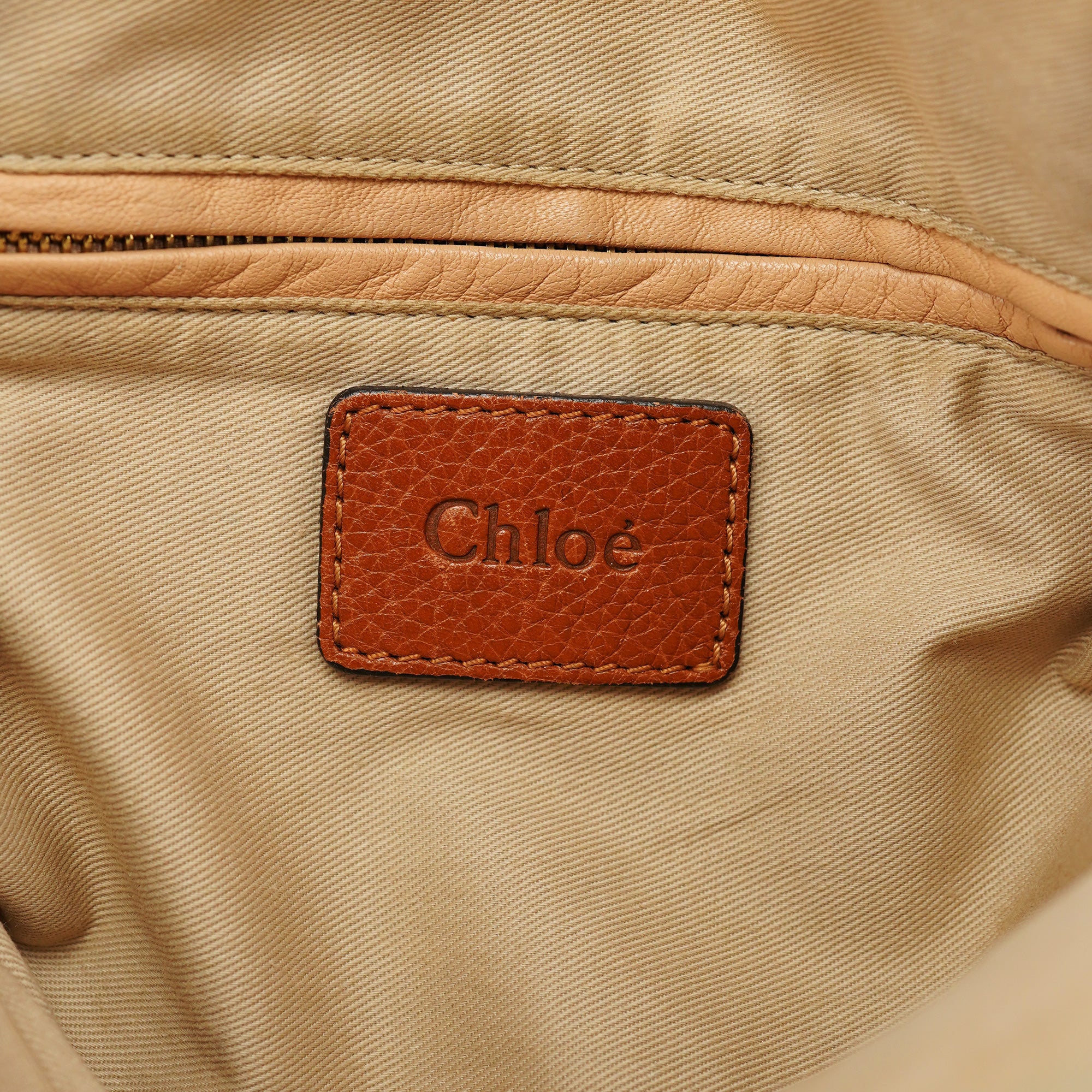 Chloe Brown Leather Paraty 2-Way Bag