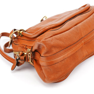 Chloe Brown Leather Paraty 2-Way Bag