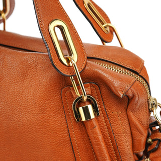 Chloe Brown Leather Paraty 2-Way Bag