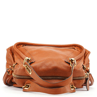 Chloe Brown Leather Paraty 2-Way Bag