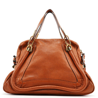 Chloe Brown Leather Paraty 2-Way Bag