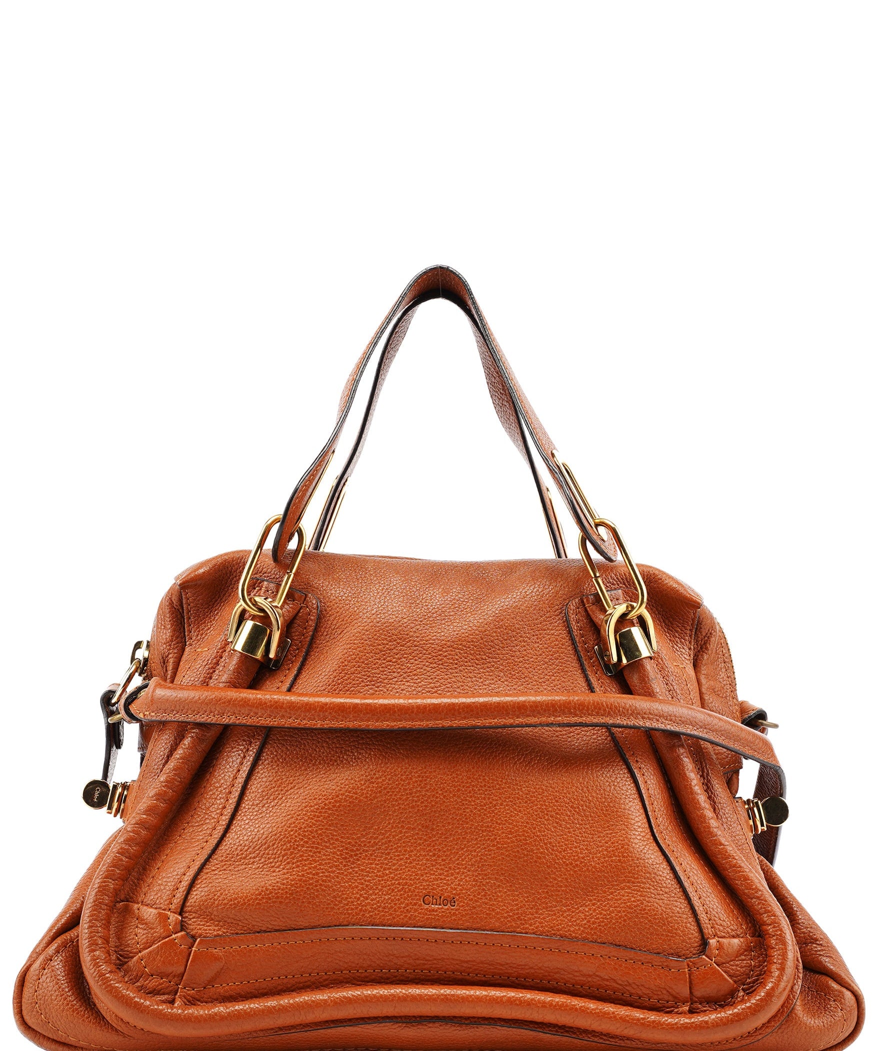 Chloe Brown Leather Paraty 2-Way Bag