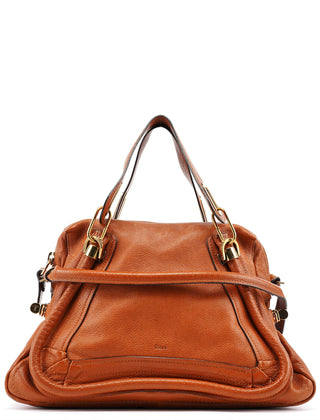 Chloe Brown Leather Paraty 2-Way Bag
