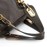 Chloé Paraty 2-Way Tasche aus braunem Leder