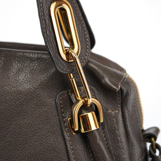 Chloe Brown Leather Paraty 2-Way Bag