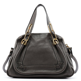 Chloe Brown Leather Paraty 2-Way Bag