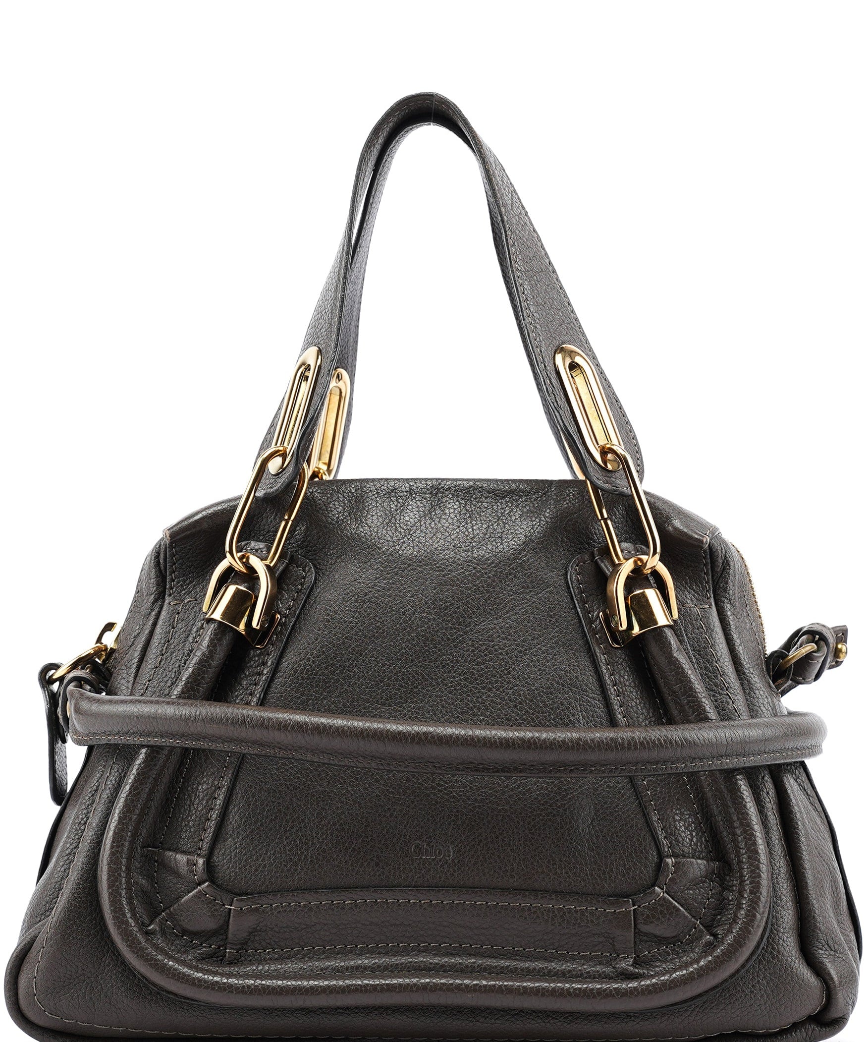 Chloe Brown Leather Paraty 2-Way Bag