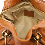 Chloé Paraty 2-Way Tasche aus braunem Leder
