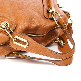 Chloe Brown Leather Paraty 2-Way Bag