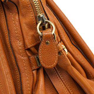 Chloe Brown Leather Paraty 2-Way Bag