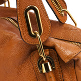Chloé Paraty 2-Way Tasche aus braunem Leder