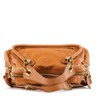 Chloe Brown Leather Paraty 2-Way Bag