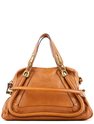 Chloe Brown Leather Paraty 2-Way Bag