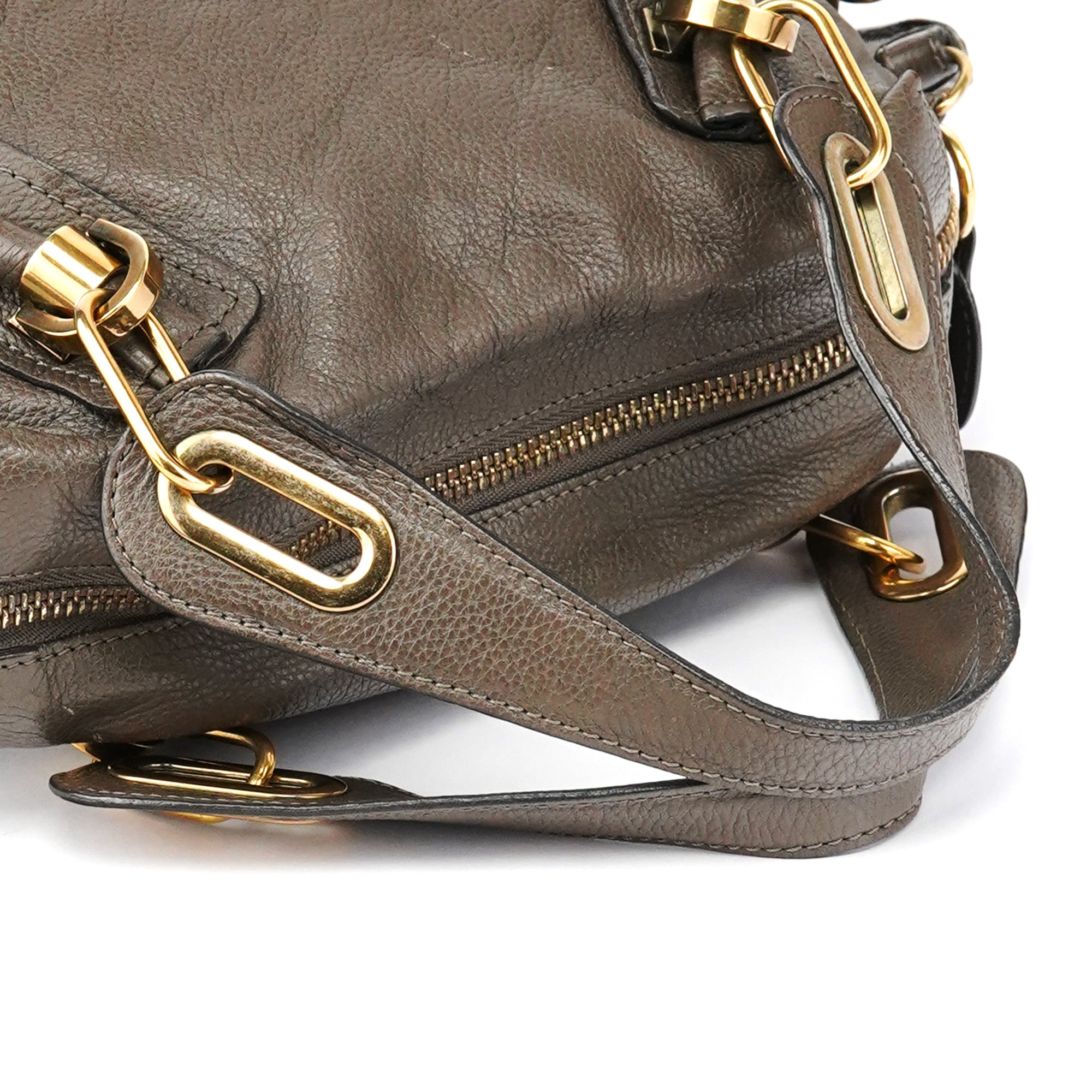Chloe Brown Leather Paraty 2-Way Bag