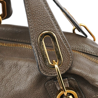 Chloe Brown Leather Paraty 2-Way Bag